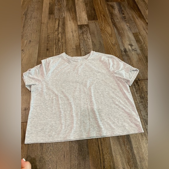 Grey cropped T shirt - Picture 1 of 6